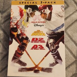 Emilio Estevez three Mighty Ducks DVDs